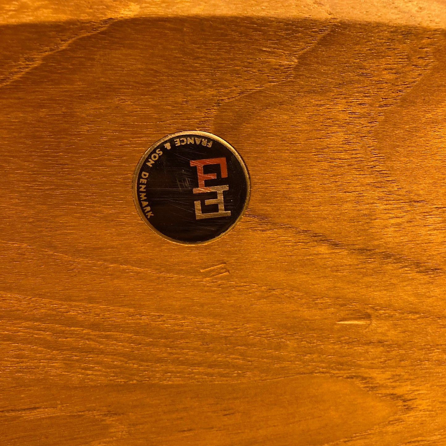 EstablishedLines France & Son Round Solid Teak Danish Mid-Century Modern Coffee Table