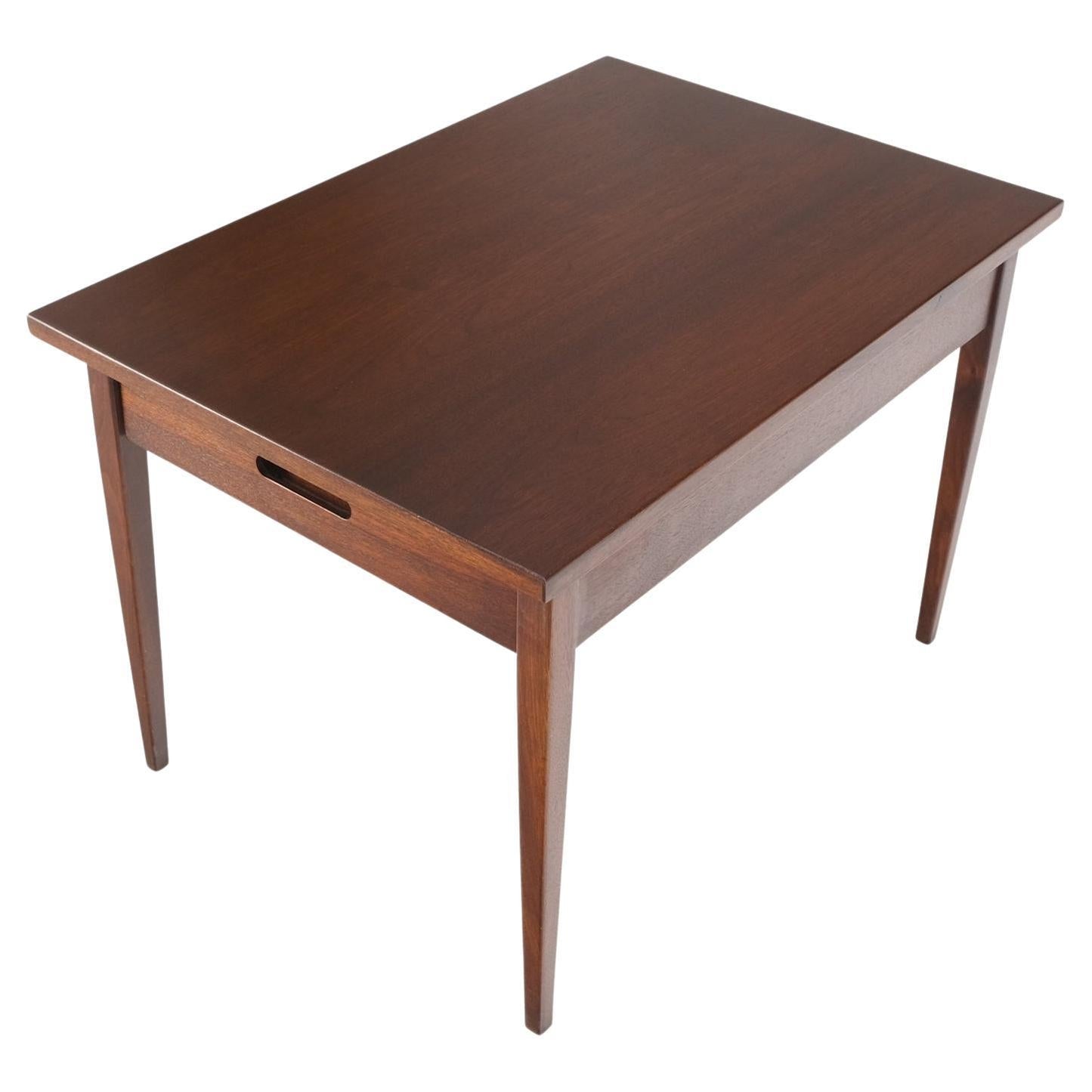 EstablishedLines Knoll Risom One Drawer Oiled Walnut Tapered Legs End Side Table Stand Decor Mint