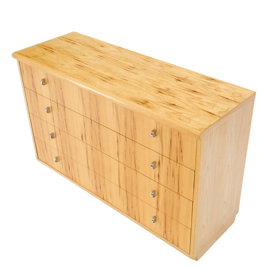 EstablishedLines Mid Century Solid Wood Blonde Pecan Veneered 4 Drawers Dresser by Founders MINT!