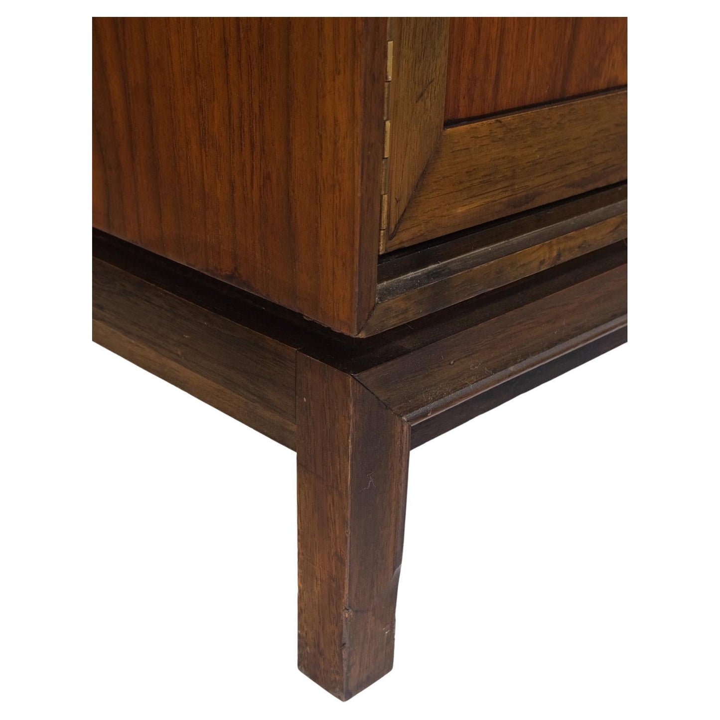 EstablishedLines Mid Century Danish Modern Walnut 11 Drawers Dresser Credenza 2 Doors Compartment