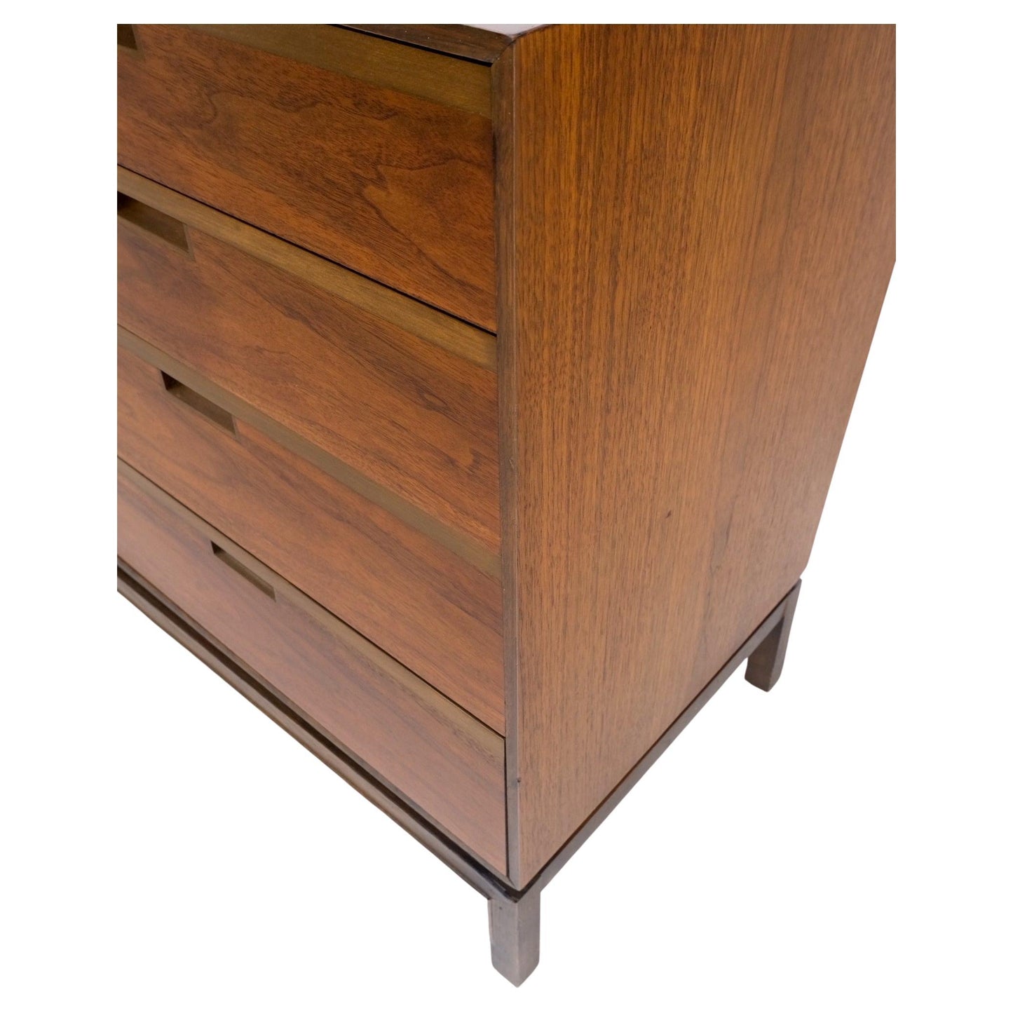 EstablishedLines Mid Century Danish Modern Walnut 11 Drawers Dresser Credenza 2 Doors Compartment