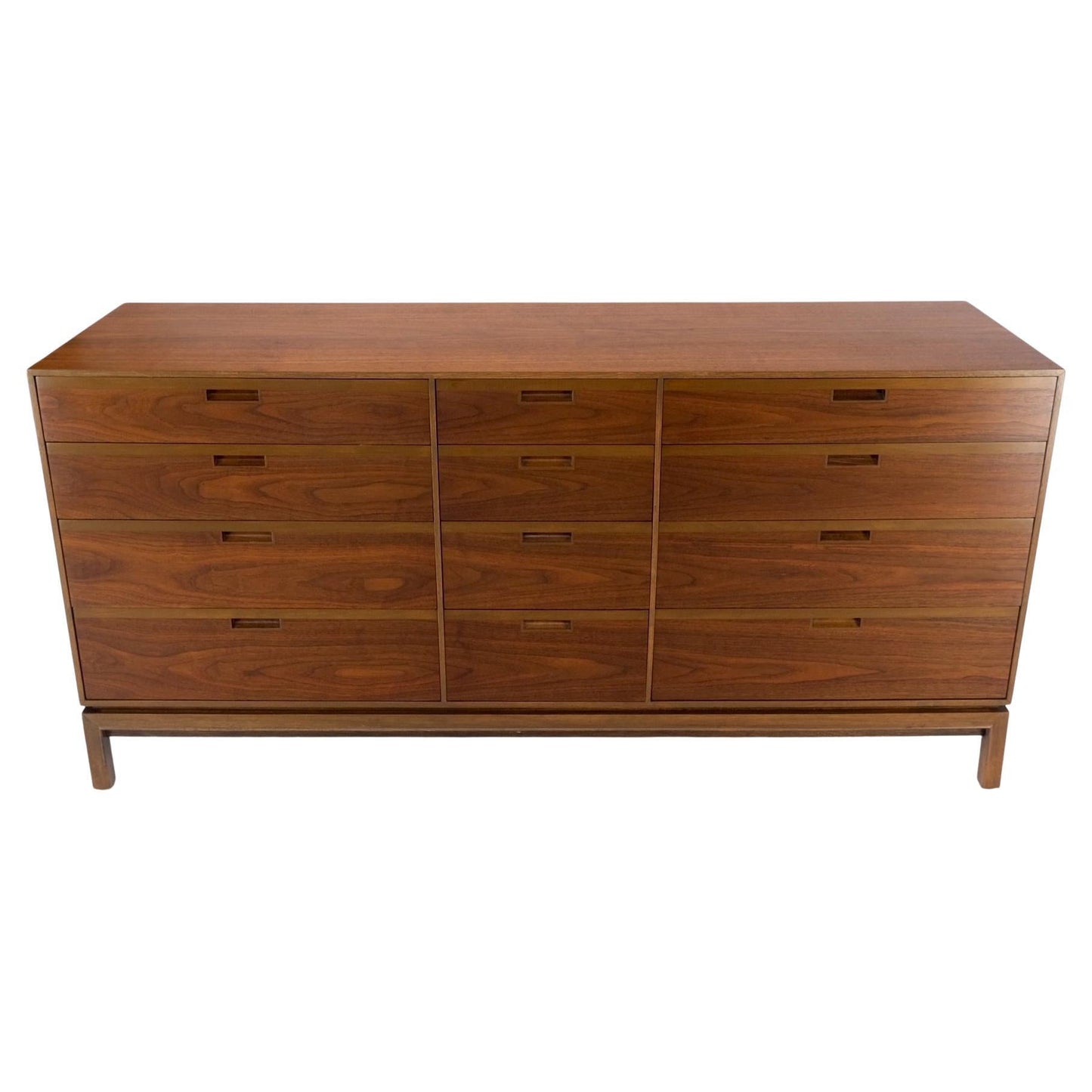 EstablishedLines Danish Mid-Century Modern Walnut 12 Drawers Long Credenza Dresser MINT!