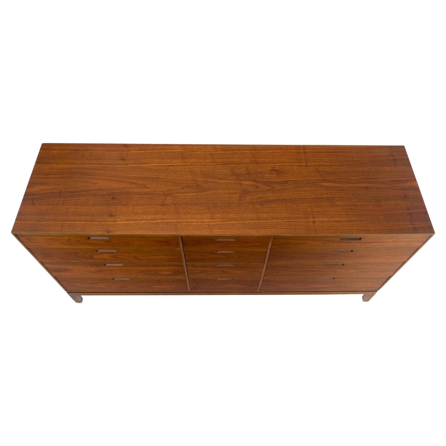 EstablishedLines Danish Mid-Century Modern Walnut 12 Drawers Long Credenza Dresser MINT!