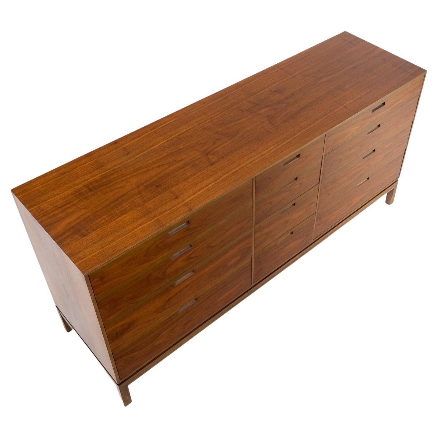 EstablishedLines Danish Mid-Century Modern Walnut 12 Drawers Long Credenza Dresser MINT!