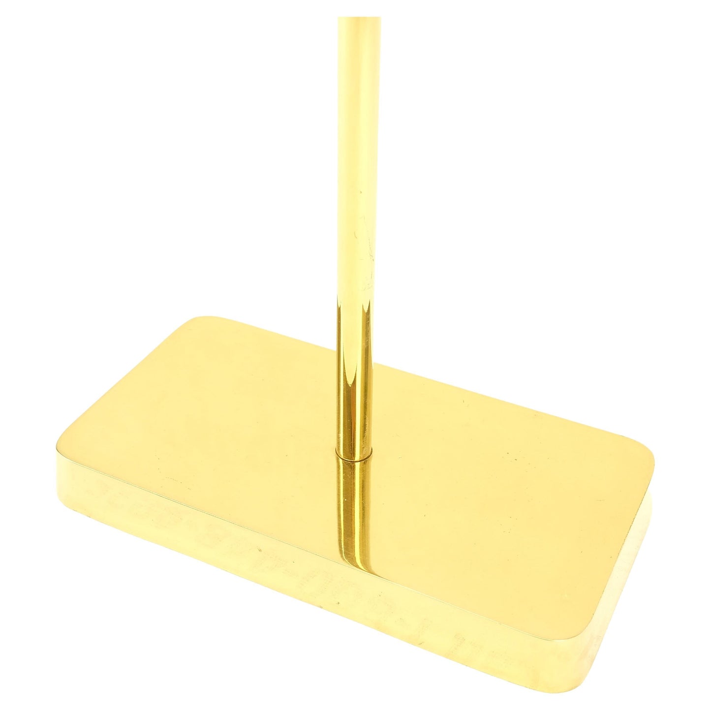 EstablishedLines Set of Quality Mid Century Modern Brass Fireplace Tools