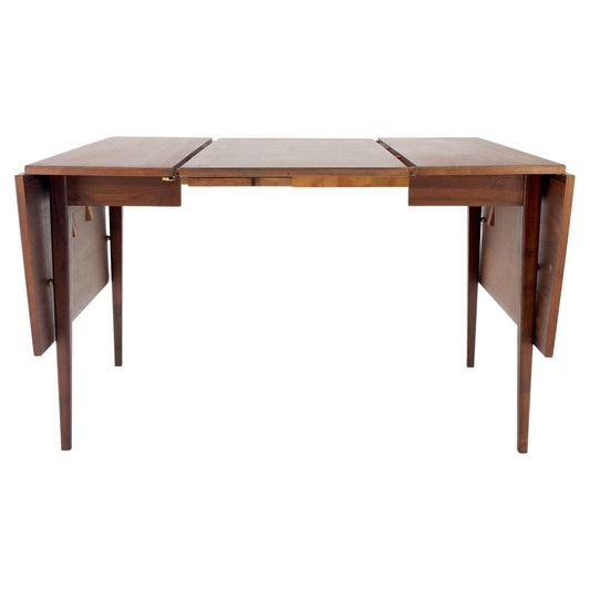 EstablishedLines Danish Mid-Century Modern Walnut Drop Leaf Dining Table W/ Extension Leaf Mint!