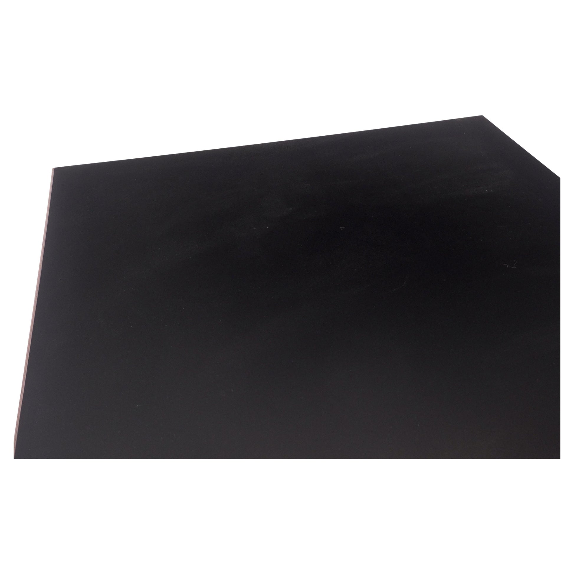 EstablishedLines Danish Mid-Century Modern Square Black Laminate and Teak Top Coffee Table MINT!