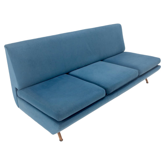 EstablishedLines Marco Zanuso Sofa for Arflex Mid Century Italian Modern Teal Upholstery Clean!