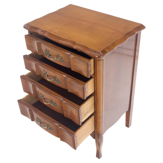 EstablishedLines Country French Solid Cherry Miniature Dresser Chest of Drawers Stands 4 Drawers