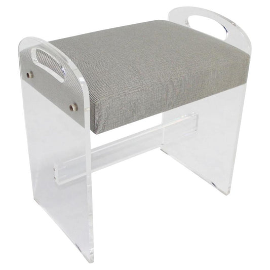 EstablishedLines Mid-Century Modern Lucite Piano Window Bench New Upholstery MINT!