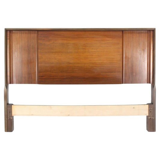 EstablishedLines Edmond Spence Made in Sweden Mid Century Modern Walnut Full Size Headboard MINT!