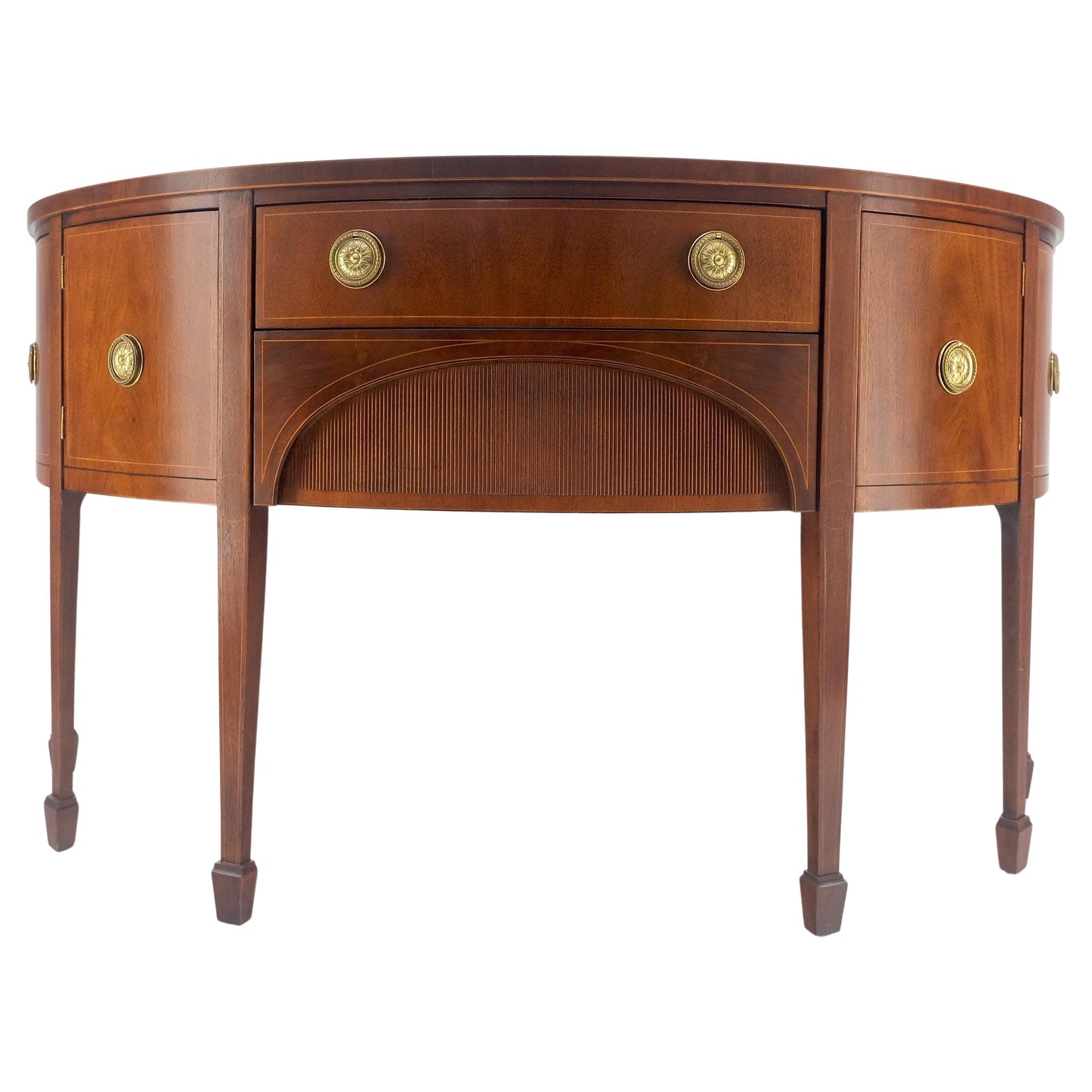Baker Demilune Mahogany Federal Style Sideboard MINT!