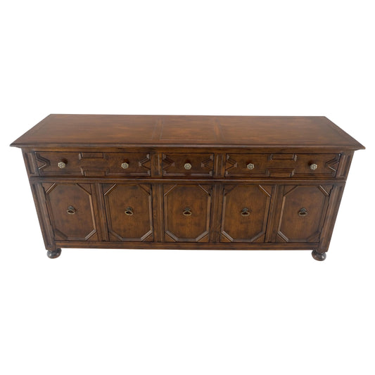 EstablishedLines Henredon Spanish Colonial Country French Oak & Brass Hardware Long Dresser MINT