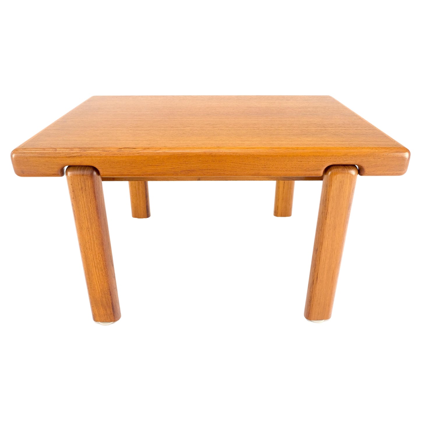 EstablishedLines Danish Mid Century Modern Solid Teak Legs Compact Rectangle Coffee Table MINT!
