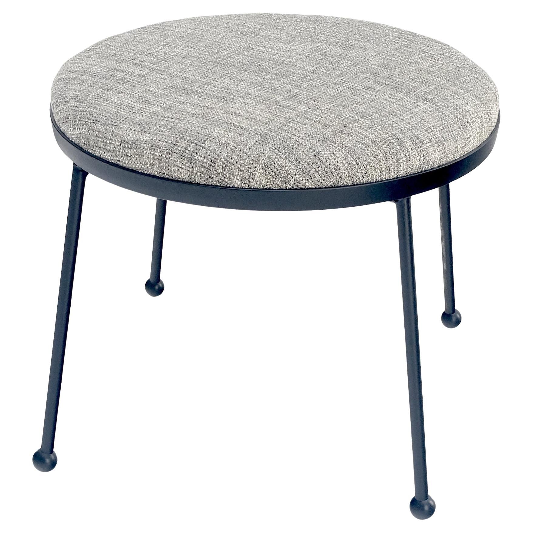 EstablishedLines Arthur Umanoff Wire Legs Mid Century Modern Round Compact Bench Stool MINT!