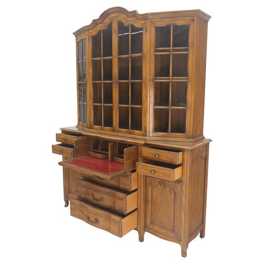 EstablishedLines Widdicomb Solid Cherry Butlers Drop Front Leather Top Desk Breakfront MINT