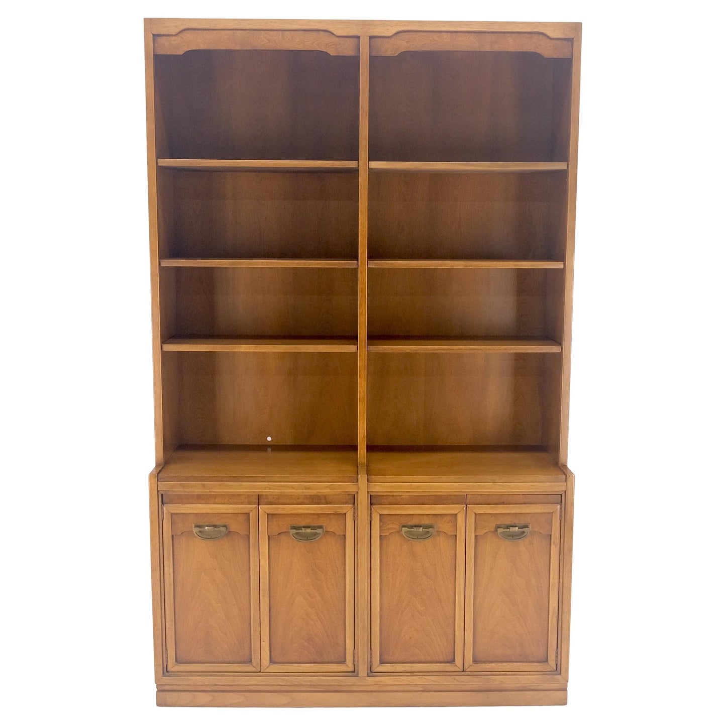 EstablishedLines Fruitwood Drexel Double Bookcase Credenza Mid Century Modern Vintage MINT