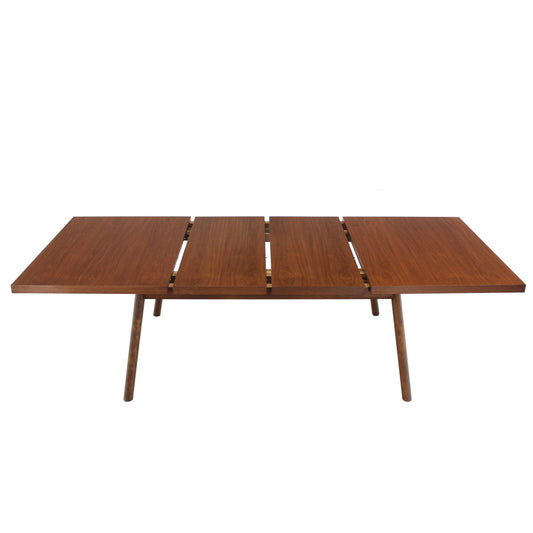 Robsjohn Gibbings Walnut Extention Dining Table with Two Leaves