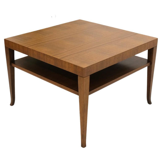 Gibbings for Widdicomb Square Two Tier Walnut End Center Coffee Table