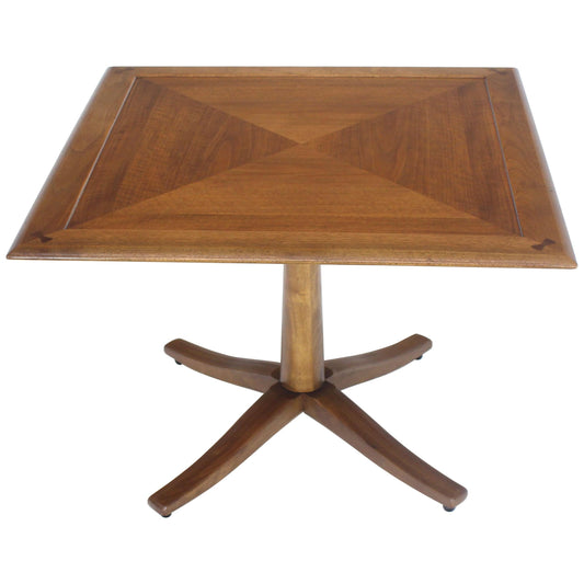 Drexel Walnut Square Occasional Side Table Stand