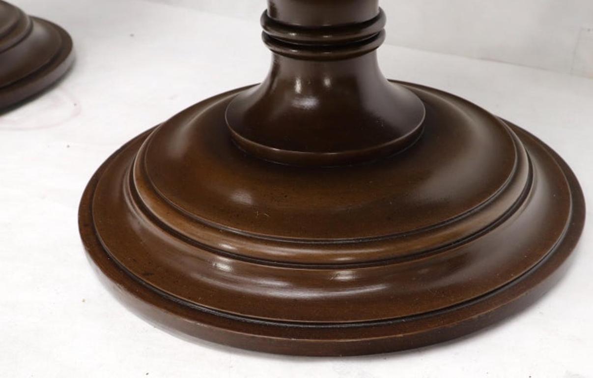 Pair of Round Barrel Shape One Door Compartment End tables Night Stands