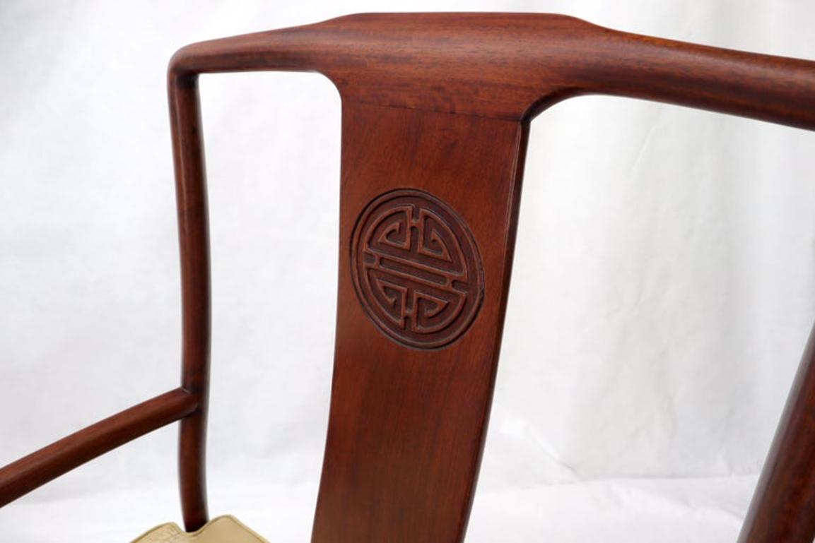 Set of 8 Solid Rosewood High Quality Chinese Asian Dining Room Chairs