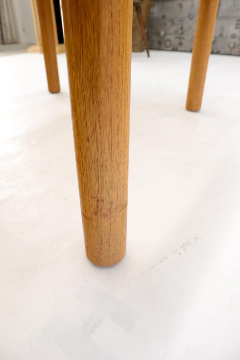Danish Mid-Century Modern Oval Coffee Table with Smoked Glass Top