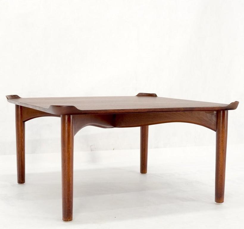 Finn Juhl for Baker Square Walnut Mid-Century Modern Coffee Table