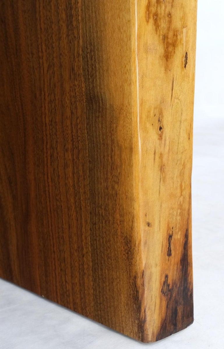 Oversize Live Edge Dining Farm Conference Solid Oiled Walnut Table