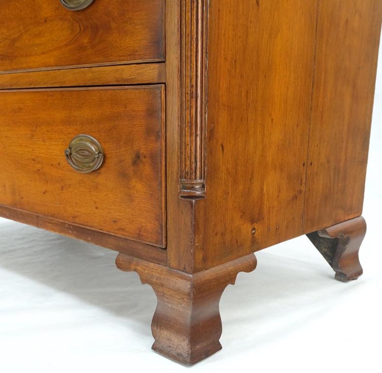 Antique 19th Century Dovetail Joints Secretary Drop Front Desk w Drawers Dresser