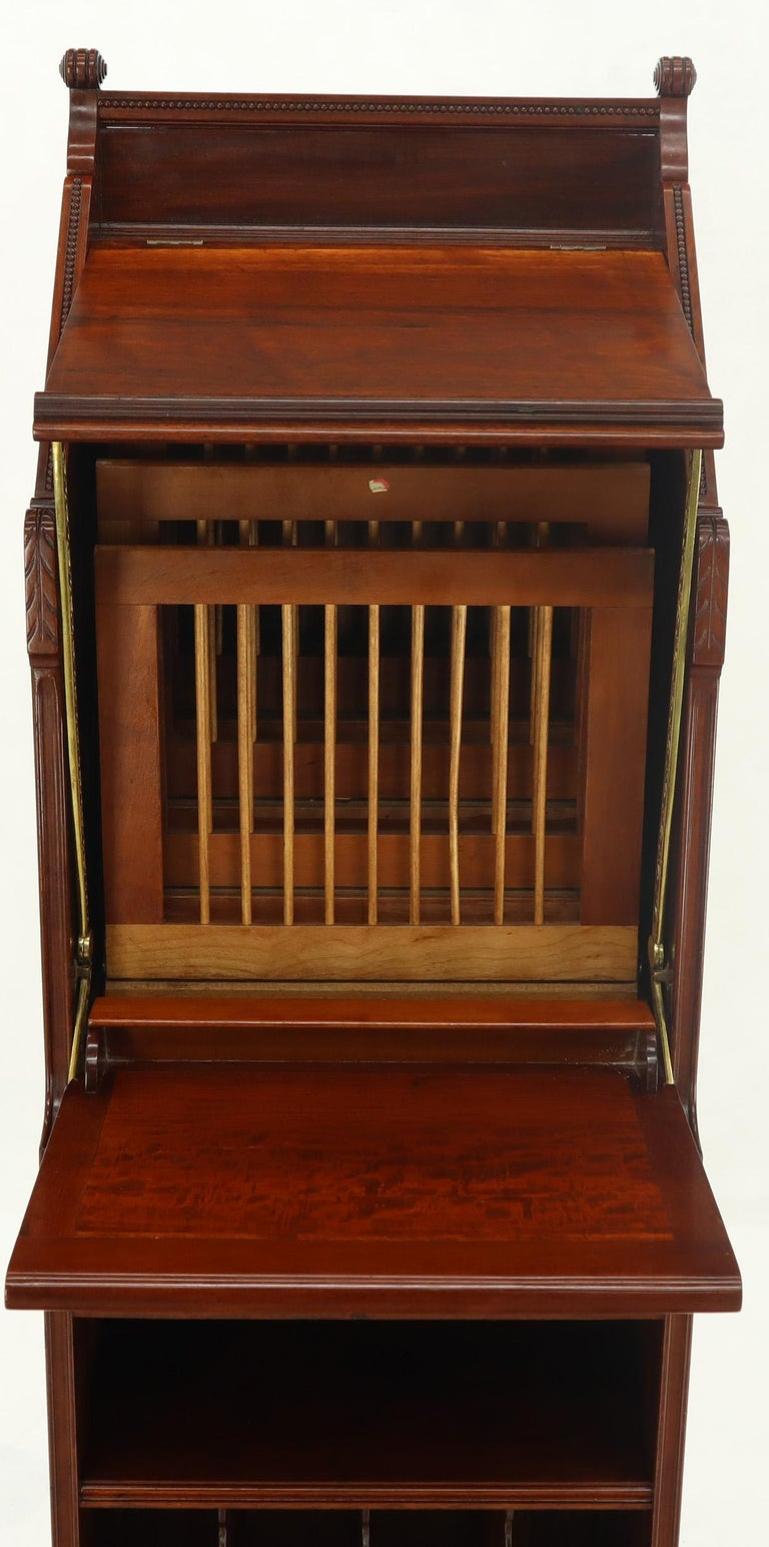 Mechanical Music Conductor Singer Stand Podium Storage Cabinet Solid Mahogany
