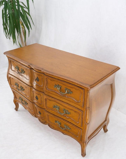 Country French Bombay Shape Massive Solid Wood Three Drawers Dresser Chest