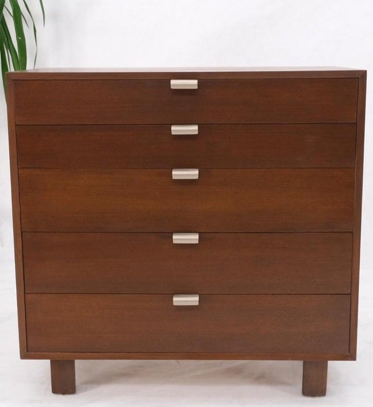 Mid-Century Modern George Nelson Herman Miller 5 Drawer Chest Dresser Restored