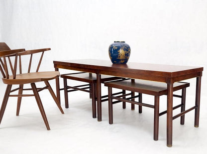 Set of 3 Mid Century Modern Nesting Coffee Side End Occasional Tables MINT!