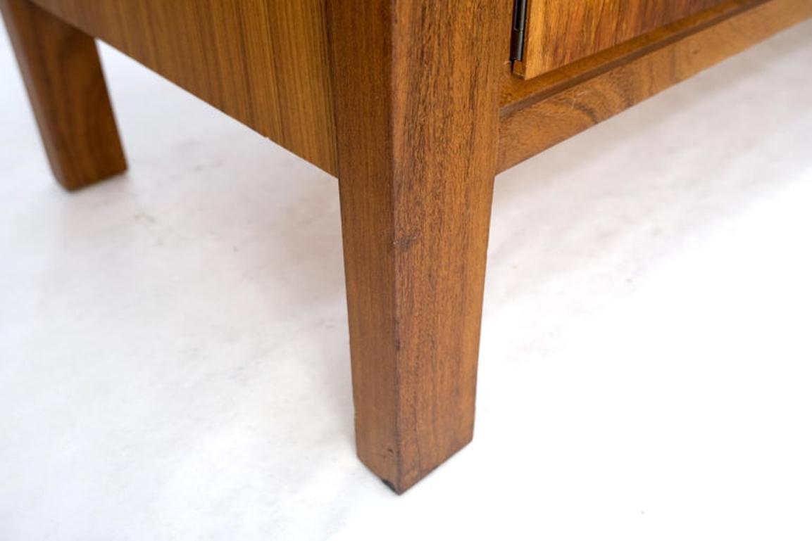 Long Rosewood Danish Mid-Century Modern 4 Doors Drawers Credenza Finished Back