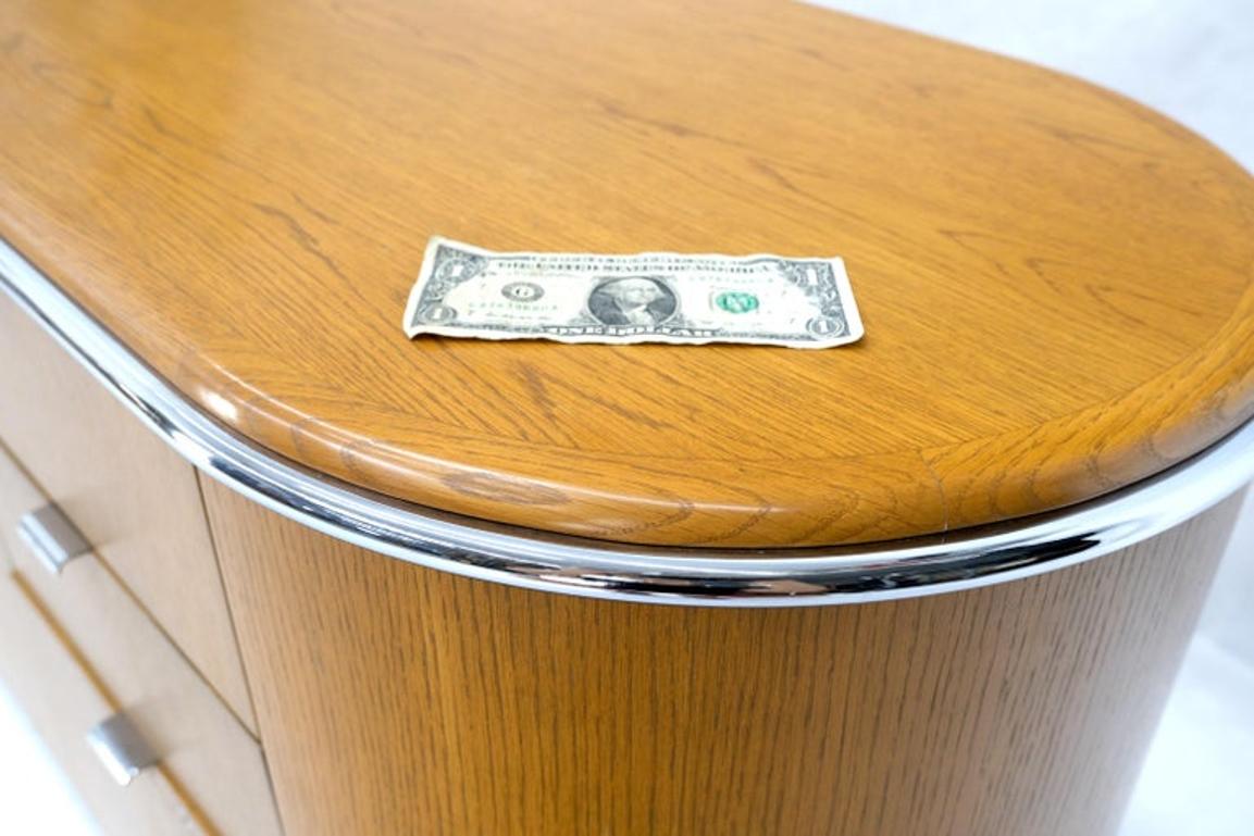 Mid Century Modern Long Rounded Sides Credenza by Thonet