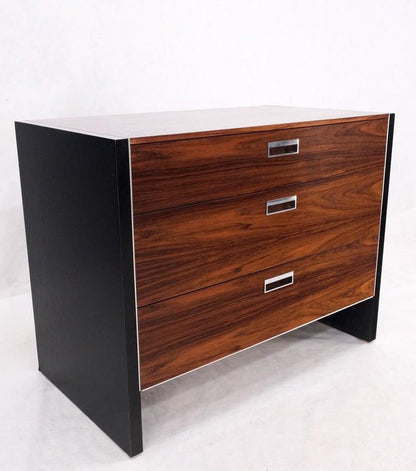 John Stuart Three Drawer Rosewood Bachelor Chest Mid Century Console Stand Mint!
