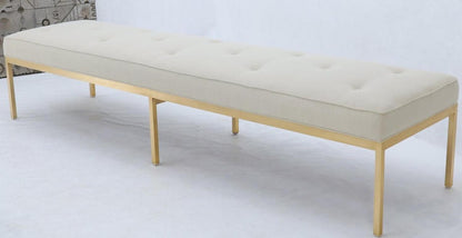 Extra Long Solid Brass Base Frame Spring Loaded New Upholstery Bench Daybed