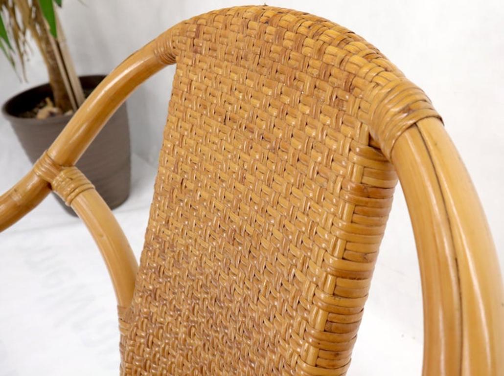 Bendt bamboo rattan desk arm chair