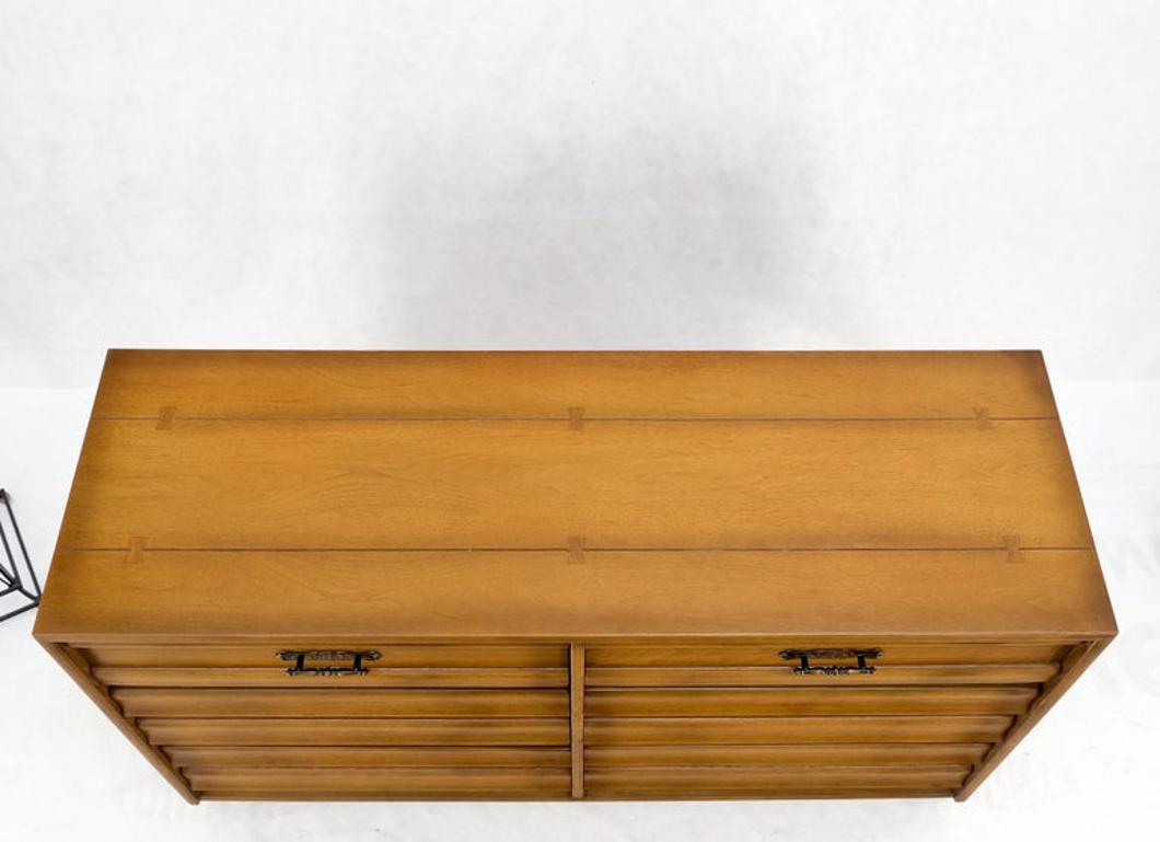 American Mid-Century Modern 6 Drawers Dresser Credenza w Butterfly Joints MINT!