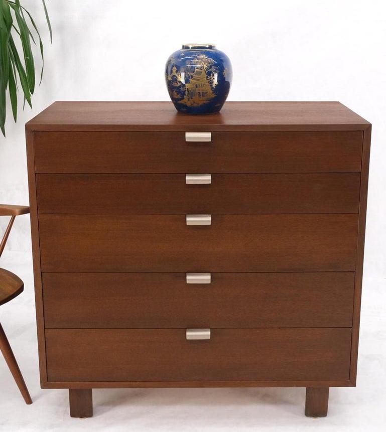 Mid-Century Modern George Nelson Herman Miller 5 Drawer Chest Dresser Restored