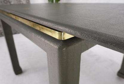 Dark Olive Grass Cloth Textured Flip Top Game Convertible to Dining Table