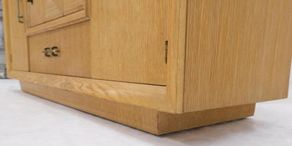 Cerused Oak Mid Century Credenza Sideboard Dresser Cabinet Buffet