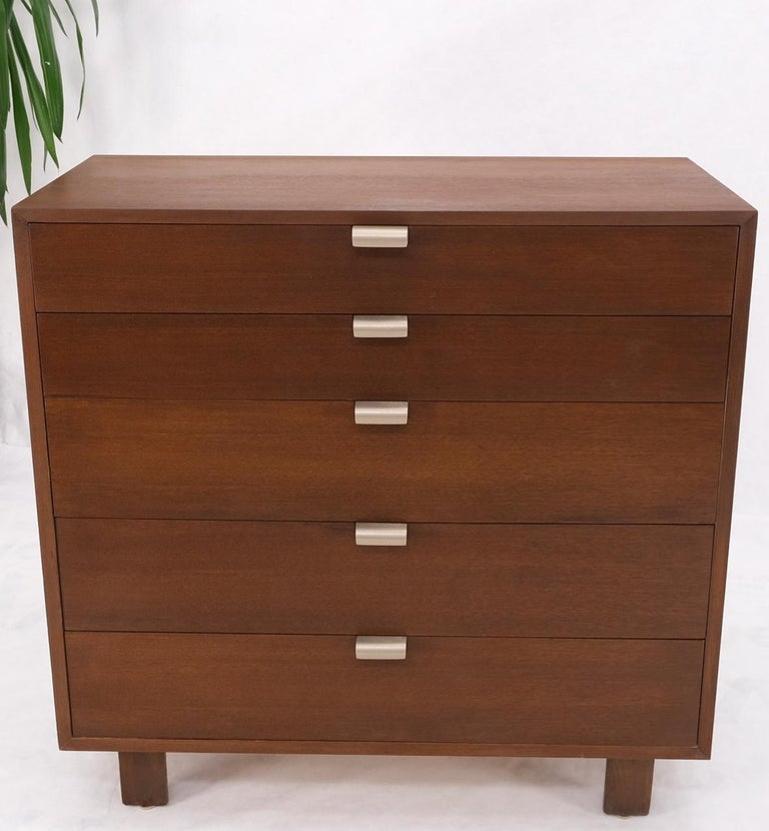 Mid-Century Modern George Nelson Herman Miller 5 Drawer Chest Dresser Restored