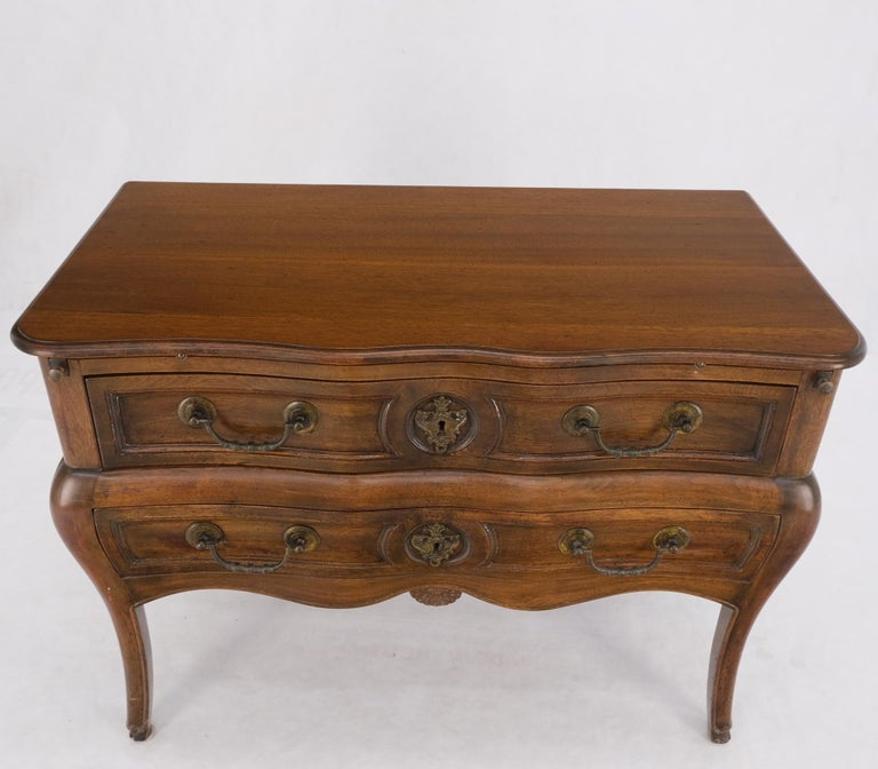 Two Drawers Spanish Colonial Heavy Solid Wood Planks Construction Chest Dresser