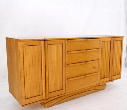 Solid Birds Eye Curly Maple All Dovetailed Artists Signed Sideboard Server MINT!