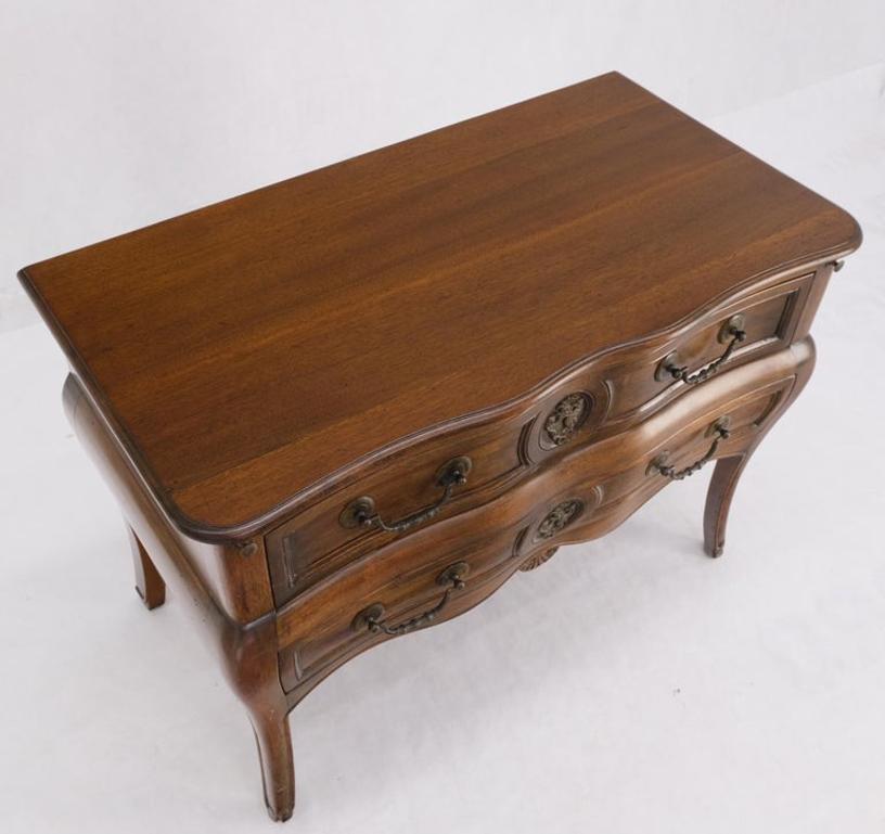 Two Drawers Spanish Colonial Heavy Solid Wood Planks Construction Chest Dresser