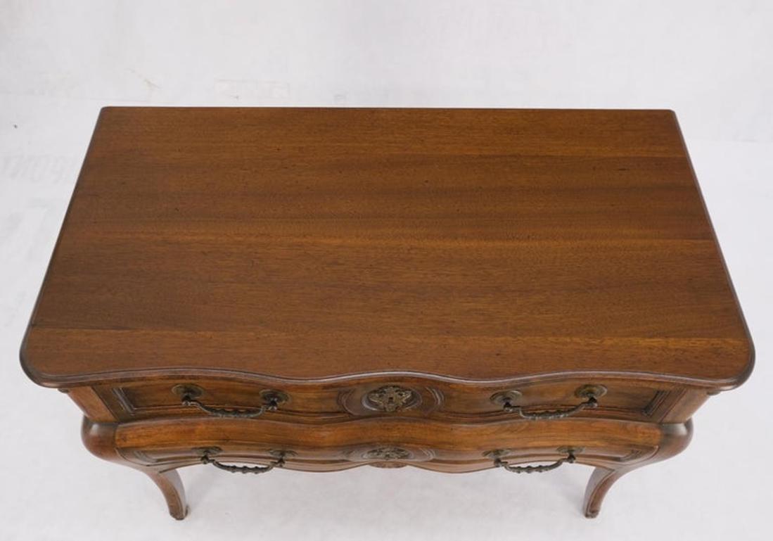 Two Drawers Spanish Colonial Heavy Solid Wood Planks Construction Chest Dresser