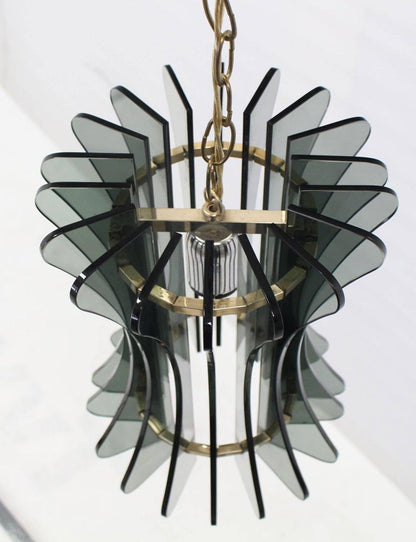 Veca Italian Mid-Century Modern Pendant Light Fixture Chandelier