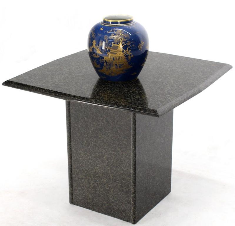 Rounded Square Granite Side End Stand Table Modern Design